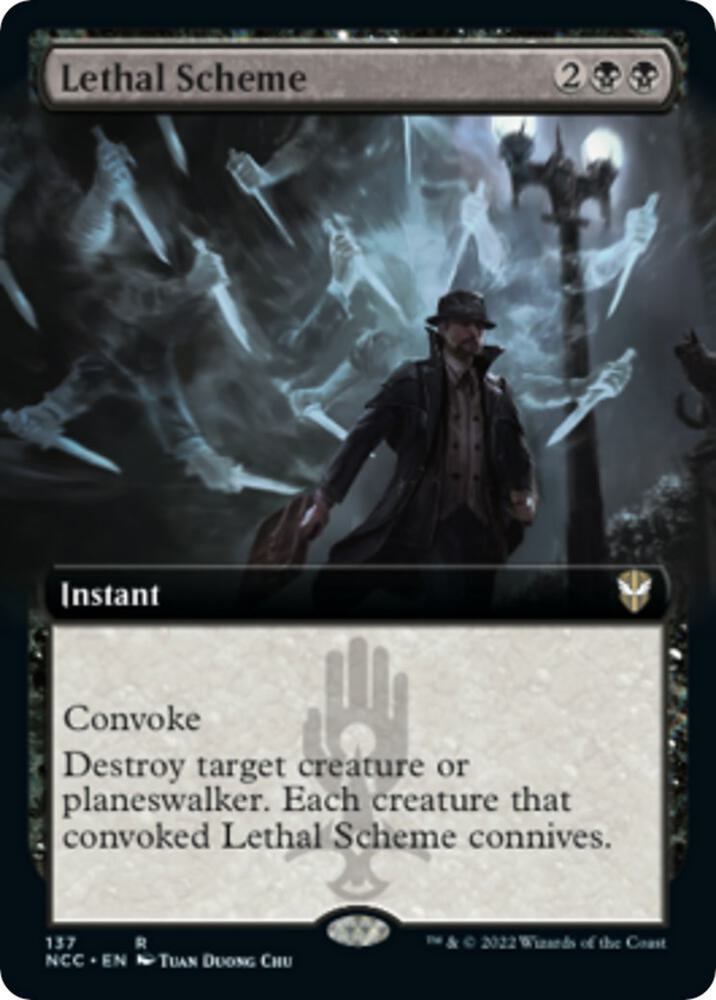 Lethal Scheme Extended Art 137 (Commander: Streets of New Capenna)  | Good Games Morley