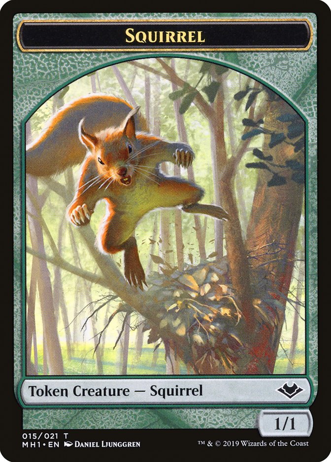 Shapeshifter (001) // Squirrel (015) Double-Sided Token [Modern Horizons Tokens] | Good Games Morley