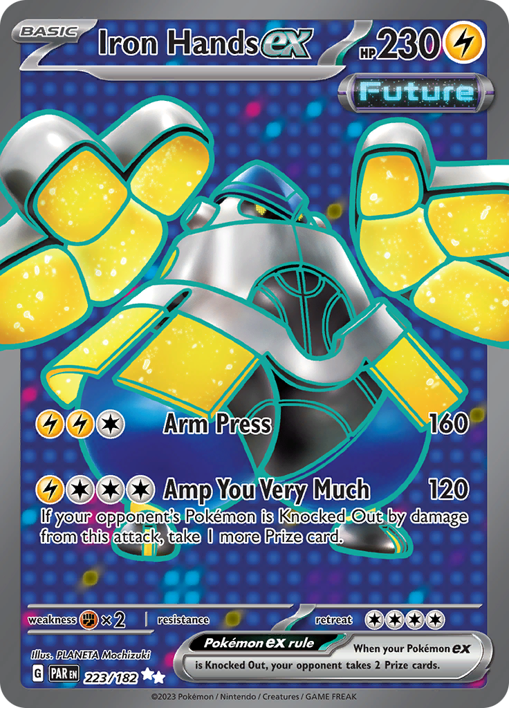 Iron Hands ex (223/182) [Scarlet & Violet: Paradox Rift] | Good Games Morley