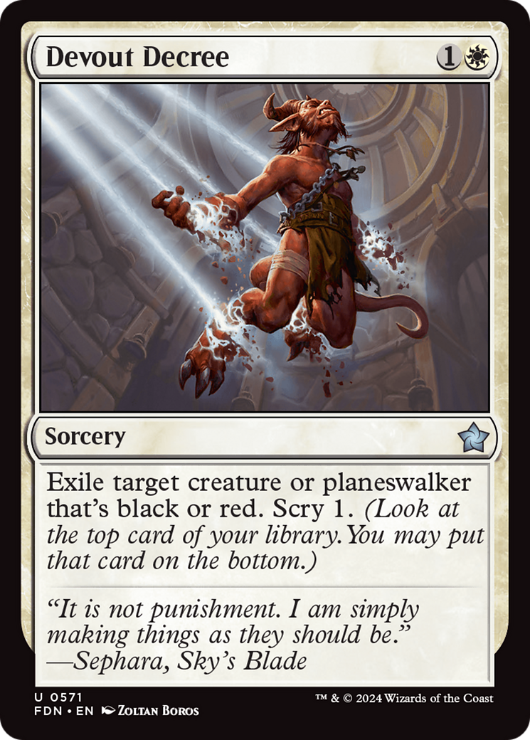 Devout Decree [Foundations] | Good Games Morley