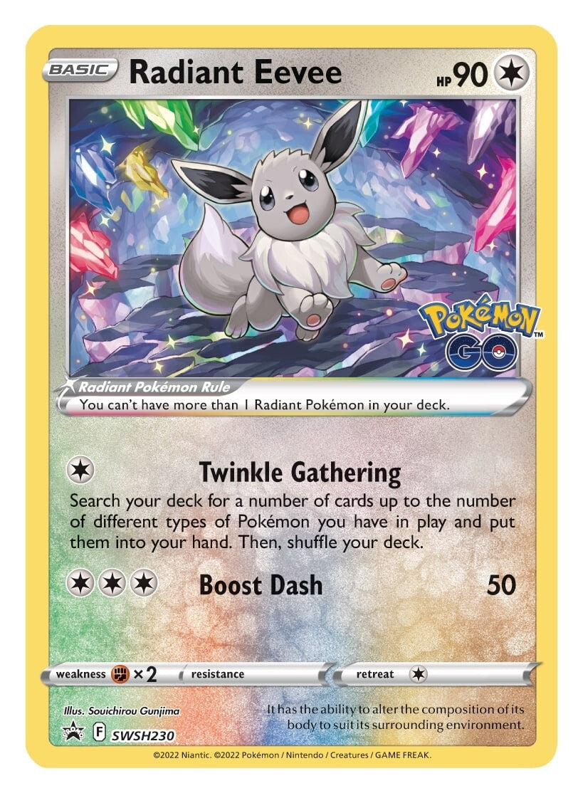 Radiant Eevee (SWSH230) [Sword & Shield: Black Star Promos] | Good Games Morley