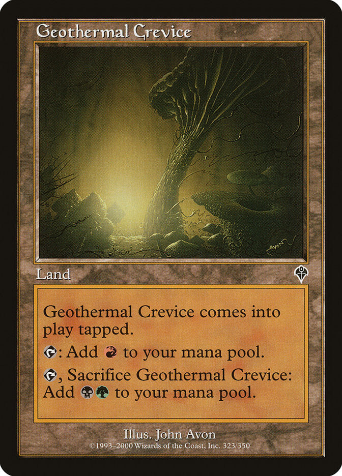 Geothermal Crevice 323/350 (Invasion)  - Foil | Good Games Morley