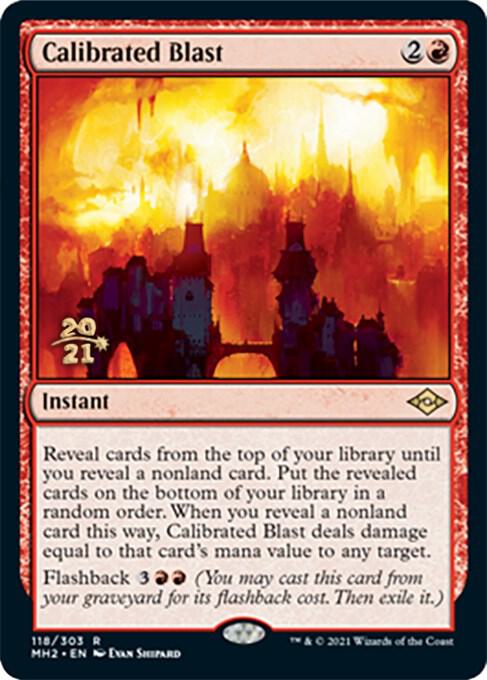 Calibrated Blast 118s/86 (Prerelease Cards)  - Foil | Good Games Morley