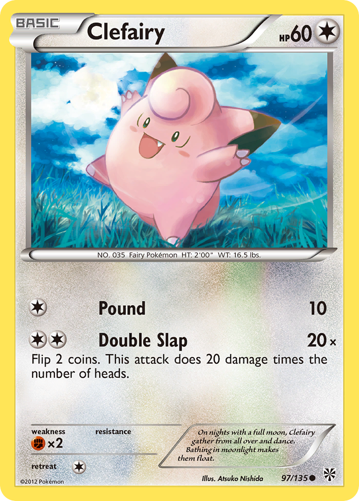 Clefairy (97/135) [Black & White: Plasma Storm] | Good Games Morley