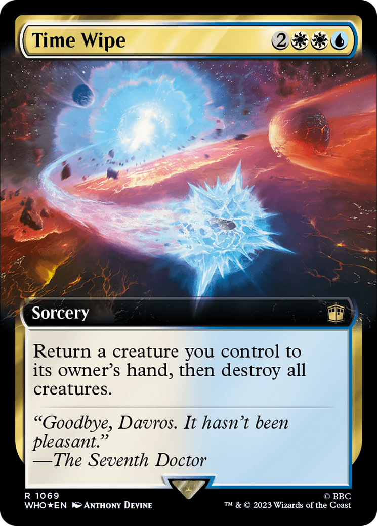 Time Wipe (Extended Art) (Surge Foil) [Doctor Who] | Good Games Morley