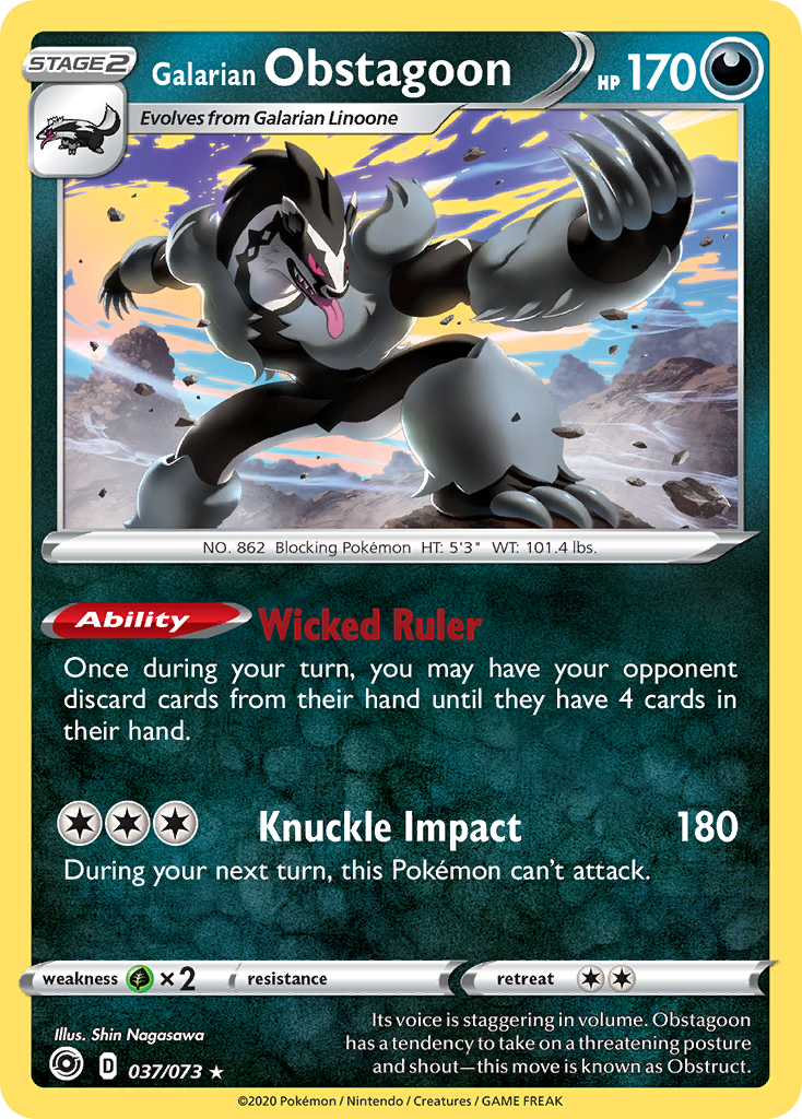 Galarian Obstagoon (037/073) [Sword & Shield: Champion's Path] | Good Games Morley