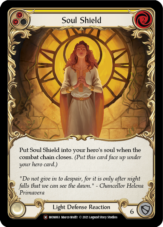 Soul Shield [U-MON063-RF] (Monarch Unlimited)  Unlimited Rainbow Foil | Good Games Morley