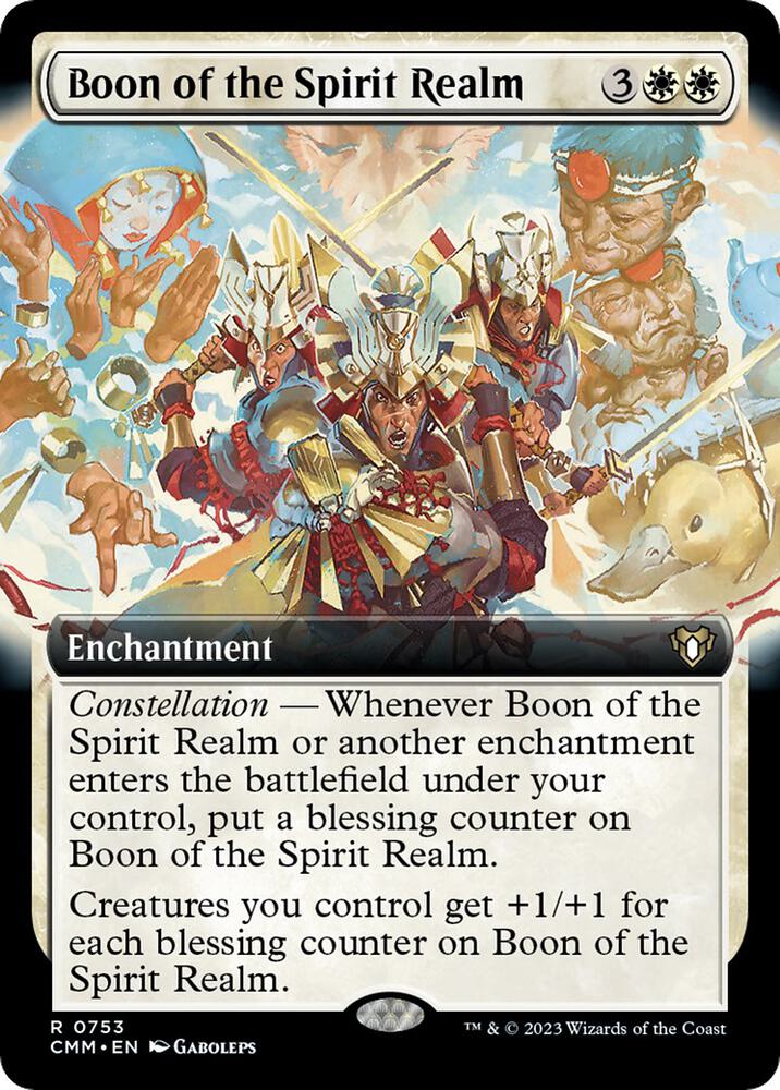 Boon of the Spirit Realm 753/451 (Commander Masters)  - Extended Art | Good Games Morley