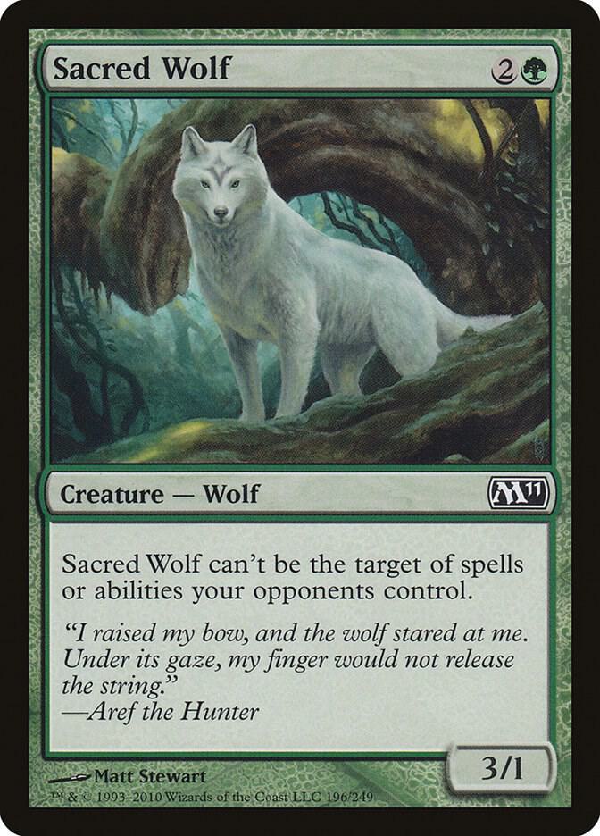 Sacred Wolf 196/249 (Magic 2011 (M11))  - Foil | Good Games Morley