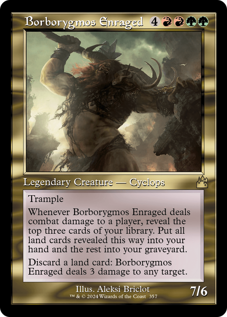 Borborygmos Enraged (Retro Frame) [Ravnica Remastered] | Good Games Morley