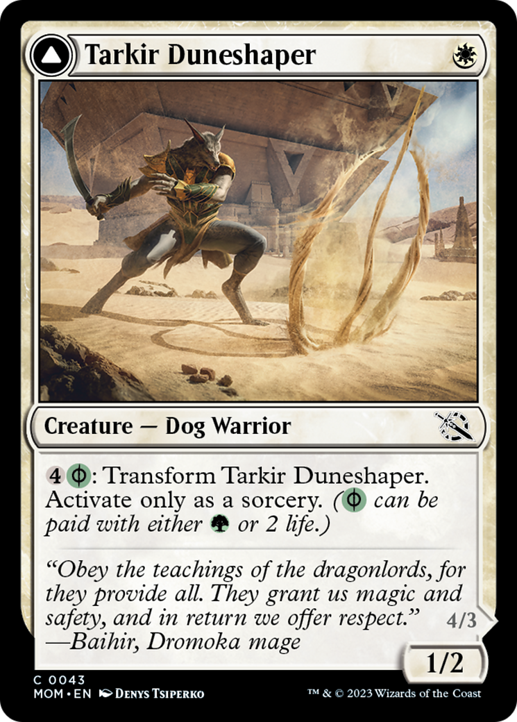 Tarkir Duneshaper // Burnished Dunestomper [March of the Machine] | Good Games Morley