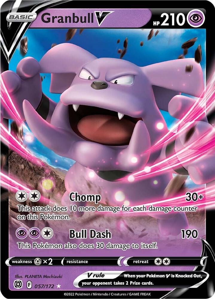 Granbull V 057/172 (SWSH09: Brilliant Stars)  - Holofoil | Good Games Morley
