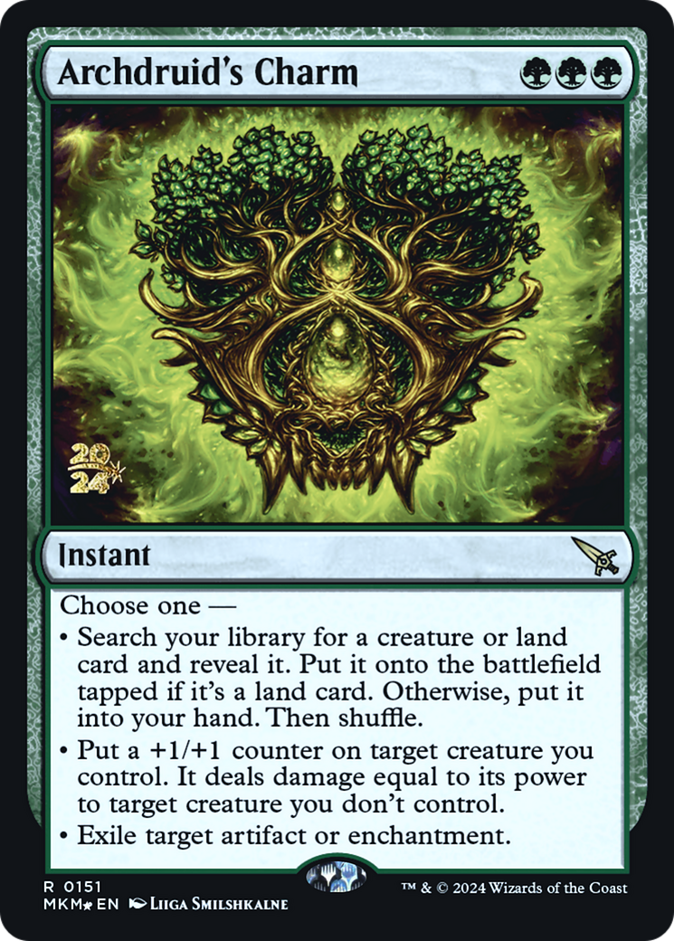Archdruid's Charm [Murders at Karlov Manor Prerelease Promos] | Good Games Morley