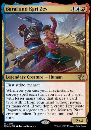 Baral and Kari Zev (Promo Pack) [March of the Machine Promos] | Good Games Morley