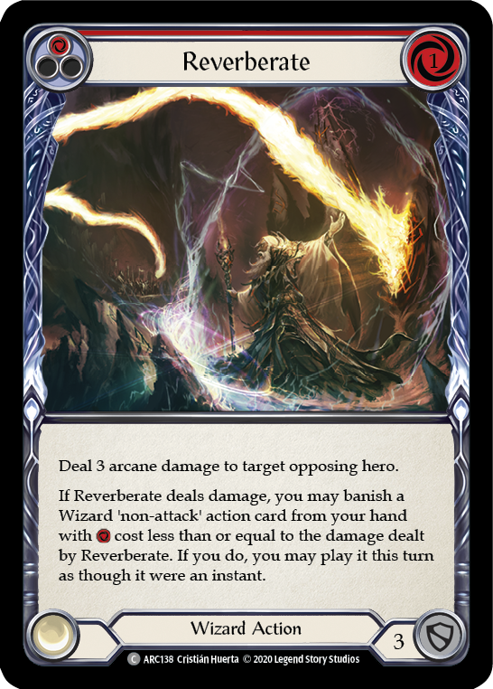 Reverberate (Red) [U-ARC138] (Arcane Rising Unlimited)  Unlimited Rainbow Foil | Good Games Morley