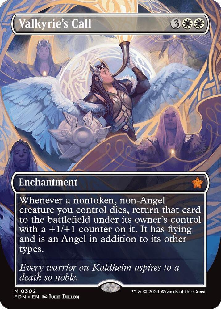 Valkyrie's Call 302/291 (Foundations)  - Borderless Foil | Good Games Morley