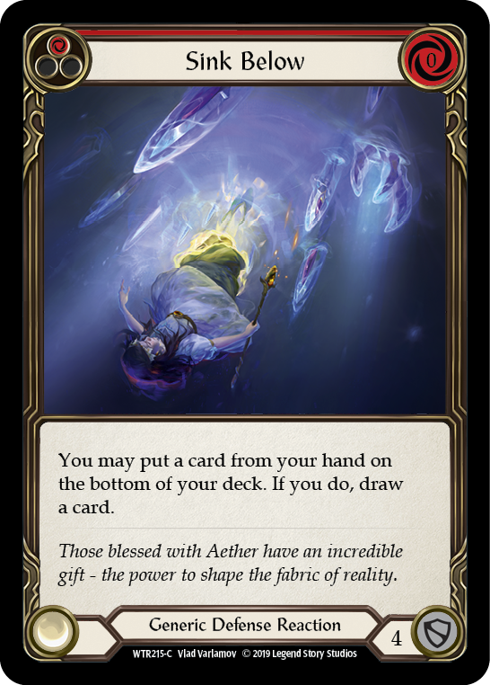 Sink Below (Red) [WTR215-C] (Welcome to Rathe)  Alpha Print Rainbow Foil | Good Games Morley