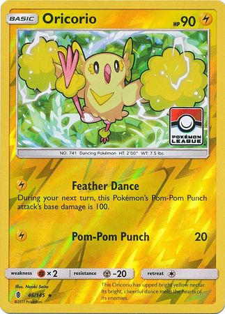 Oricorio (46/145) (League Promo) [Sun & Moon: Guardians Rising] | Good Games Morley
