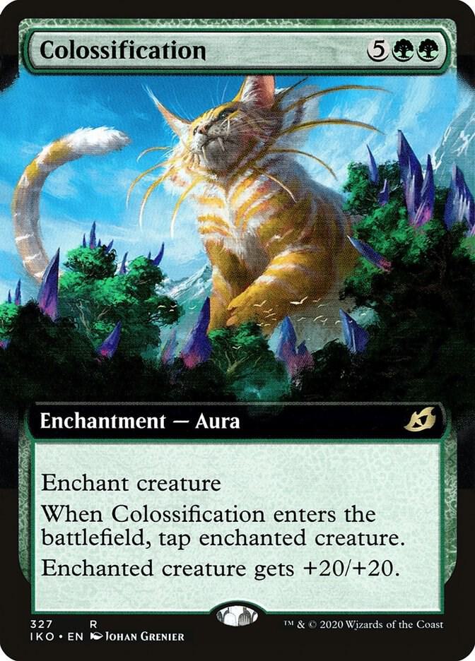Colossification 327/274 (Ikoria: Lair of Behemoths)  - Extended Art Foil | Good Games Morley