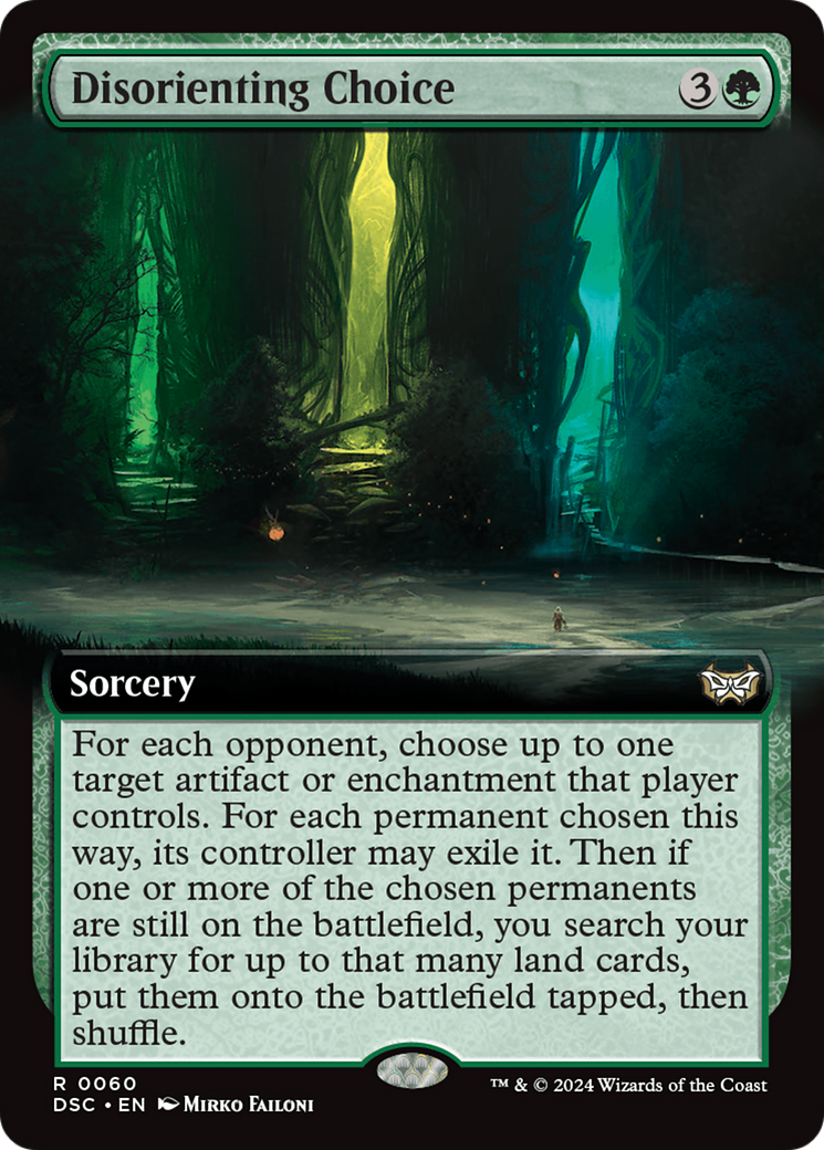 Disorienting Choice (Extended Art) [Duskmourn: House of Horror Commander] | Good Games Morley