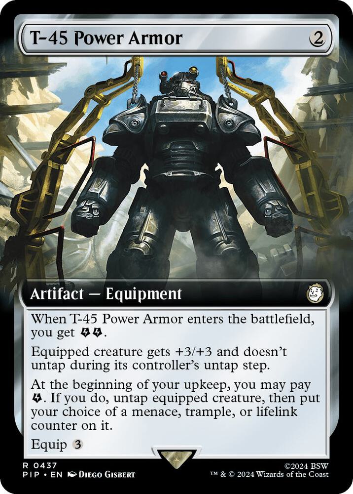 T-45 Power Armor 437/326 (Universes Beyond: Fallout)  - Extended Art | Good Games Morley