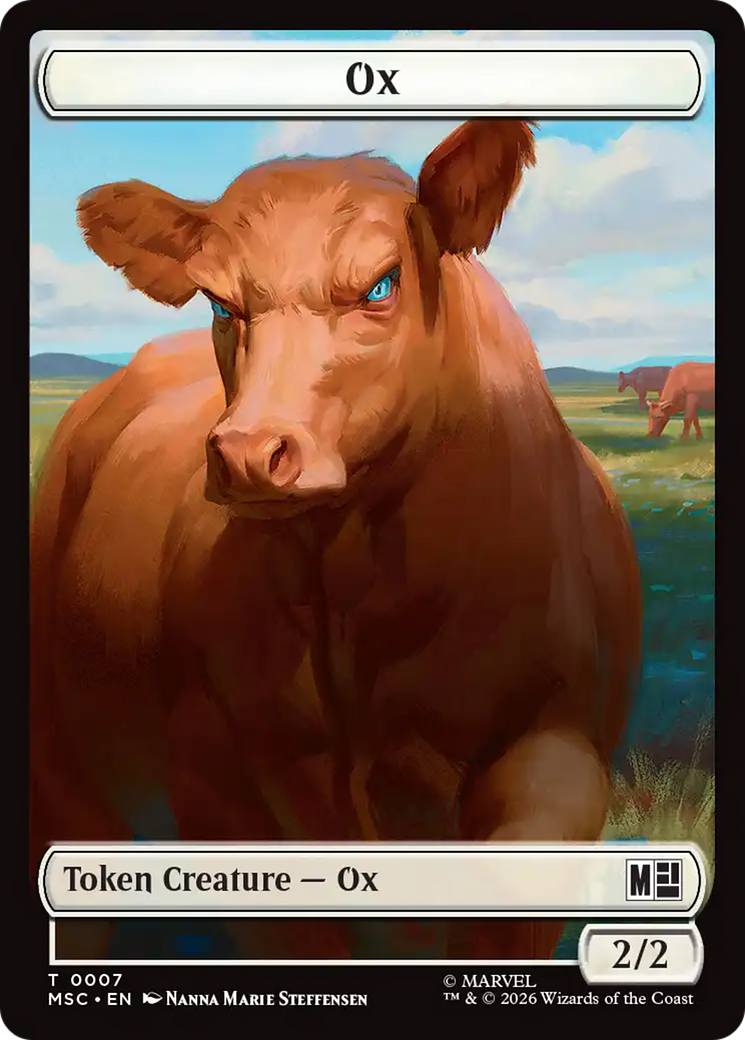 Ox (007) // Construct (014) Double-Sided Token [Marvel Super Heroes Commander Tokens] | Good Games Morley