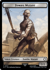 Zombie Mutant // Clue Double-Sided Token [Fallout Tokens] | Good Games Morley