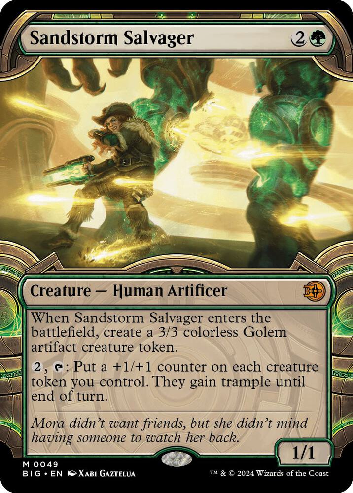 Sandstorm Salvager 49/30 (Outlaws of Thunder Junction: The Big Score)  - Showcase Foil | Good Games Morley