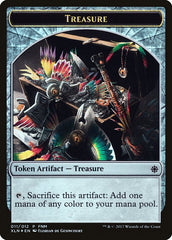 Dinosaur // Treasure Double-Sided Token [Friday Night Magic 2017] | Good Games Morley