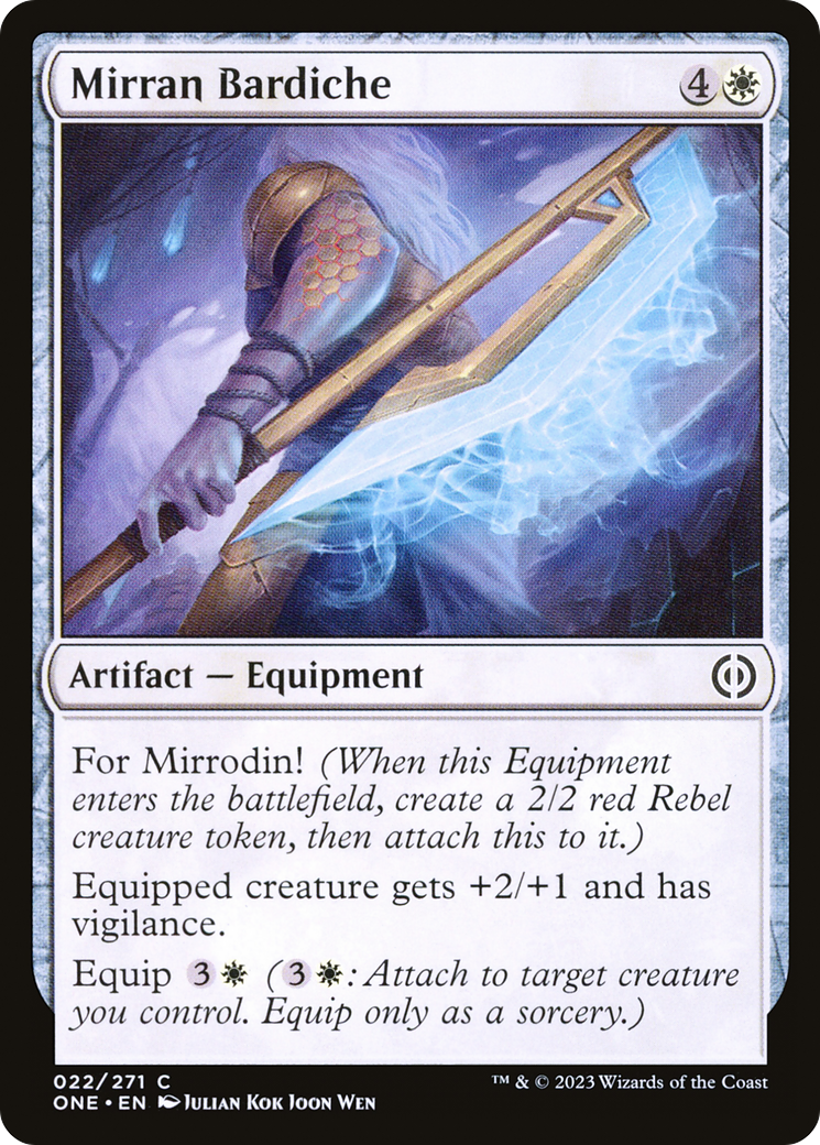 Mirran Bardiche [Phyrexia: All Will Be One] | Good Games Morley