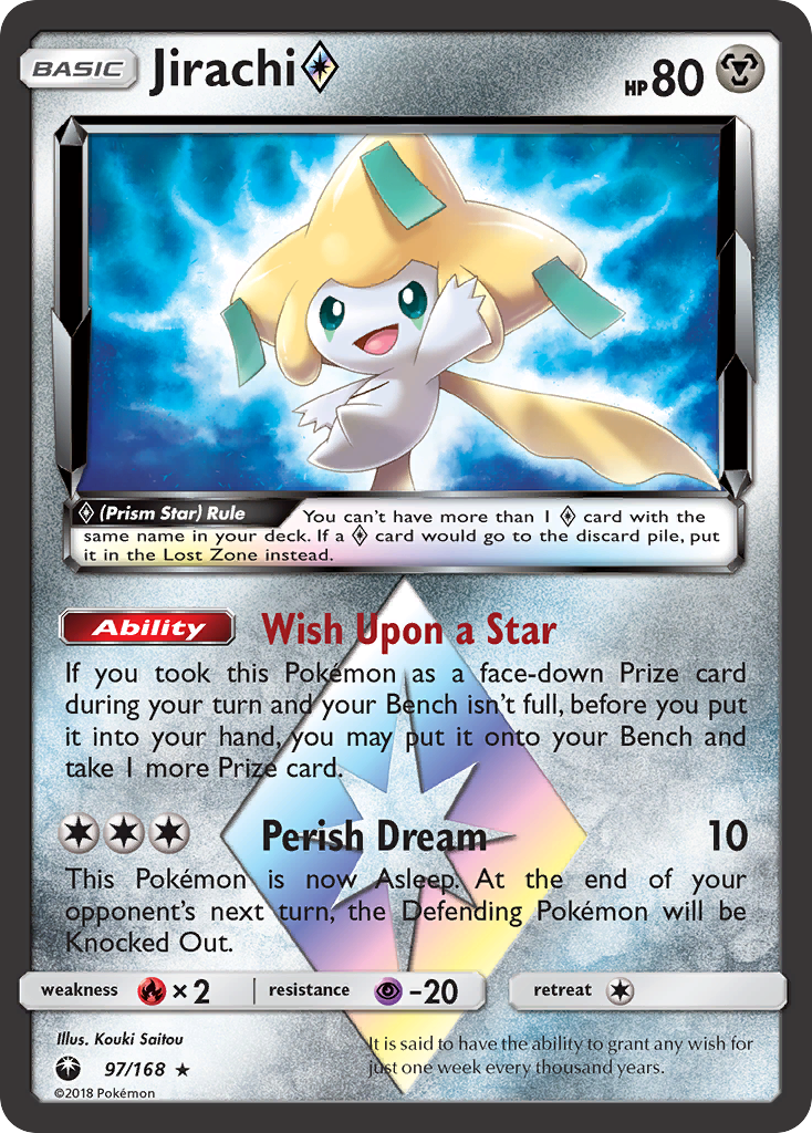 Jirachi (97/168) (Prism Star) [Sun & Moon: Celestial Storm] | Good Games Morley