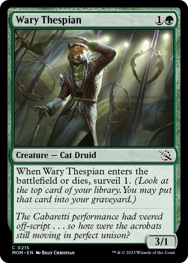 Wary Thespian 215/291 (March of the Machine)  - Foil | Good Games Morley