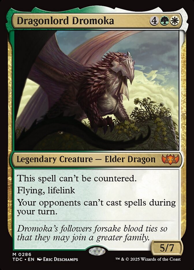 Dragonlord Dromoka 286 (Commander: Tarkir: Dragonstorm)  | Good Games Morley