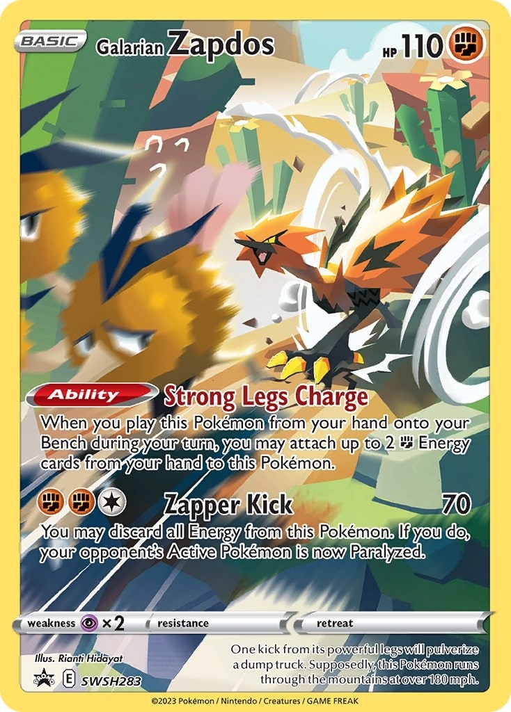 Galarian Zapdos (SWSH283) [Sword & Shield: Black Star Promos] | Good Games Morley