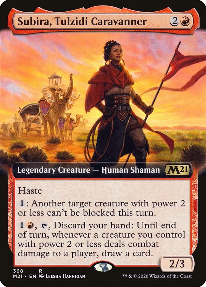 Subira, Tulzidi Caravanner 368 (Core Set 2021)  - Extended Art Foil | Good Games Morley