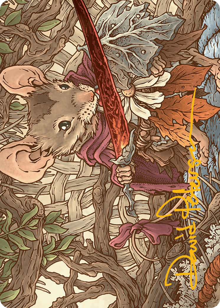 Mabel, Heir to Cragflame Art Card (Gold-Stamped Signature) [Bloomburrow Art Series] | Good Games Morley