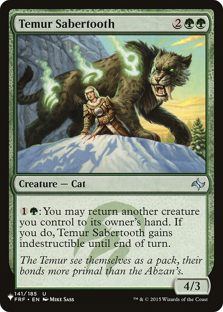 Temur Sabertooth [The List] | Good Games Morley