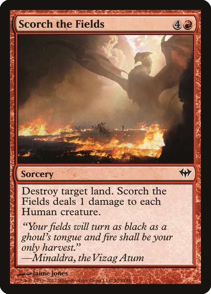 Scorch the Fields 103/158 (Dark Ascension)  - Foil | Good Games Morley