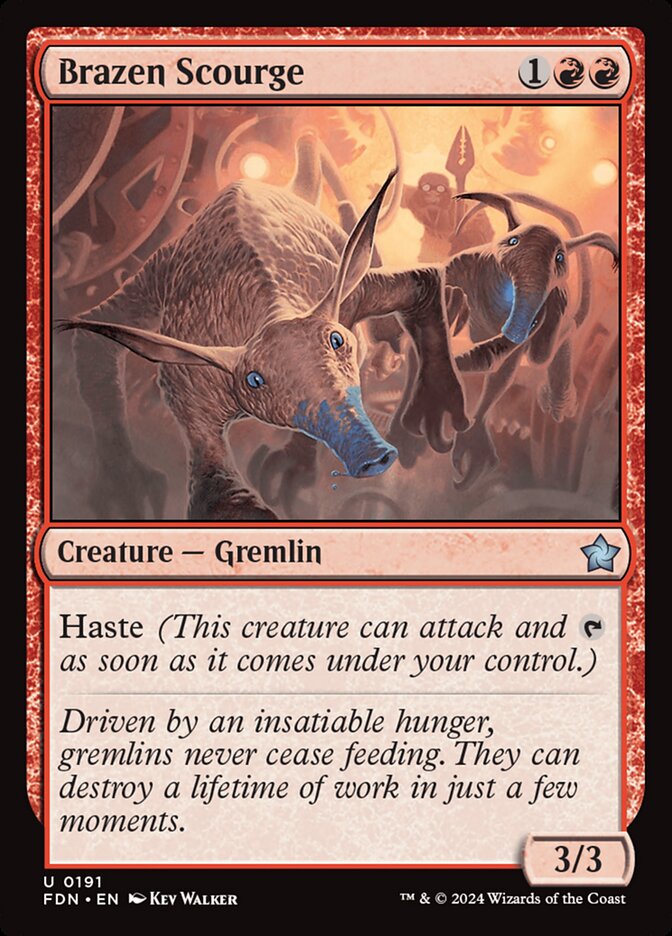 Brazen Scourge 191/291 (Foundations)  - Foil | Good Games Morley