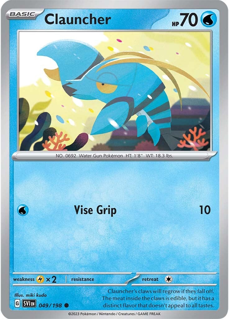 Clauncher (049/198) [Scarlet & Violet: Base Set] | Good Games Morley