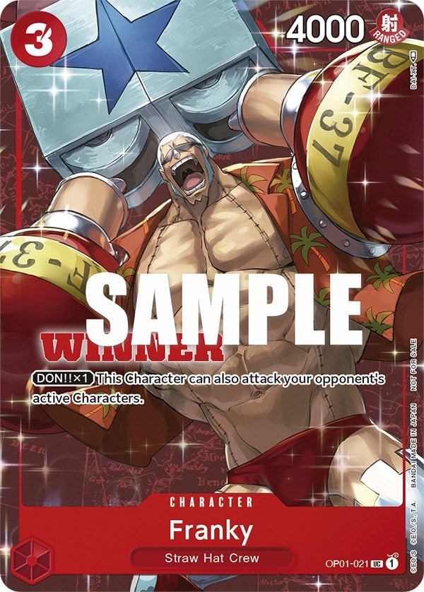 Franky (Tournament Pack Vol. 2) [Winner] [One Piece Promotion Cards] | Good Games Morley