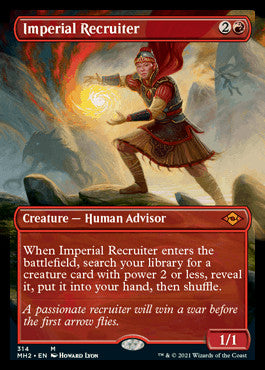 Imperial Recruiter (Borderless Alternate Art) [Modern Horizons 2] | Good Games Morley