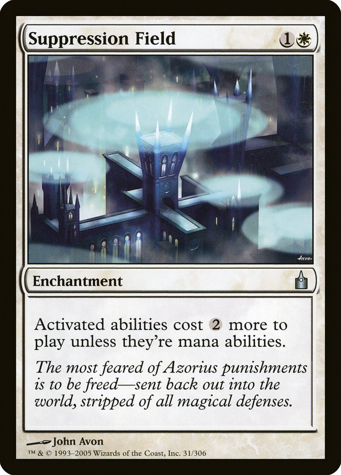 Suppression Field 31/306 (Ravnica: City of Guilds)  - Foil | Good Games Morley