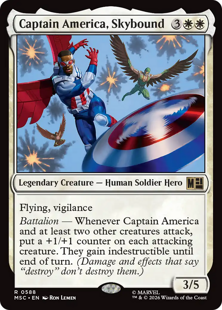 Captain America, Skybound [Marvel Super Heroes Commander] | Good Games Morley