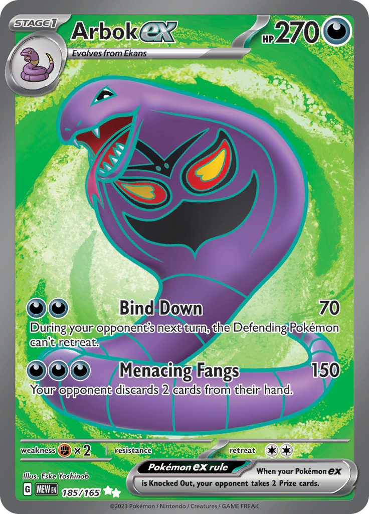 Arbok ex (185/165) [Scarlet & Violet 151] | Good Games Morley