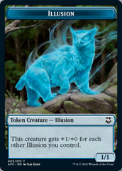 Champion of Wits // Illusion Double-Sided Token [Dungeons & Dragons: Adventures in the Forgotten Realms Commander Tokens] | Good Games Morley