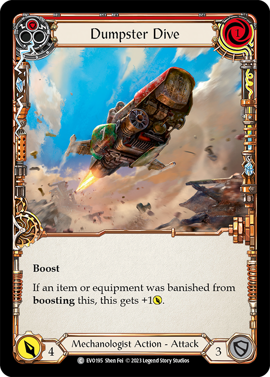 Dumpster Dive (Red) [EVO195] (Bright Lights)  Rainbow Foil | Good Games Morley