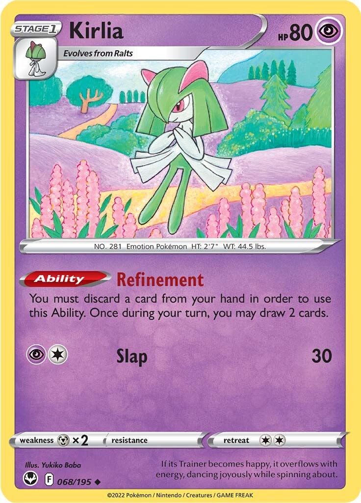 Kirlia (068/195) [Sword & Shield: Silver Tempest] | Good Games Morley