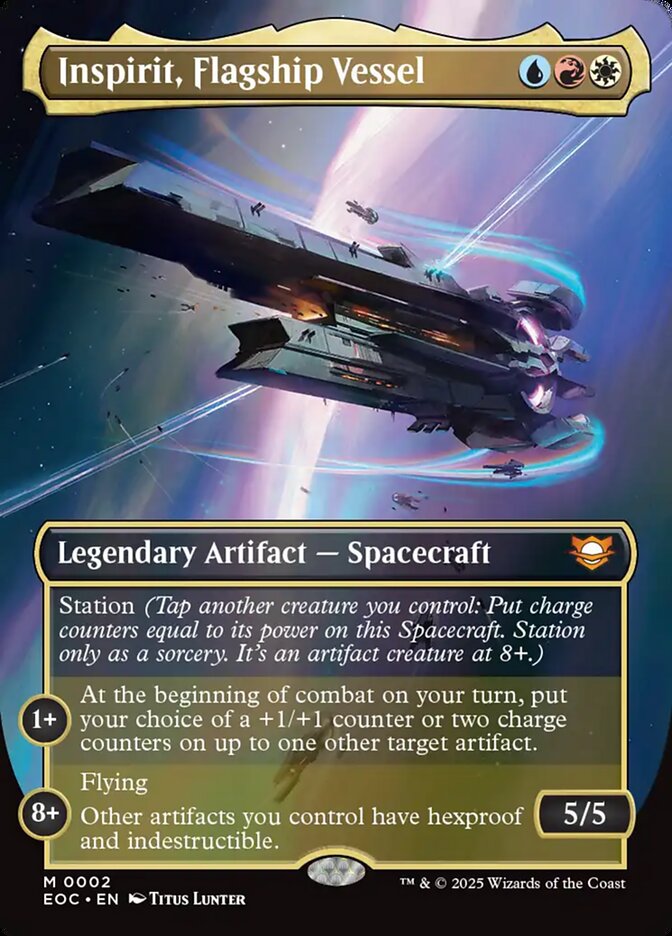 Inspirit, Flagship Vessel 2 (Commander: Edge of Eternities)  - Borderless | Good Games Morley