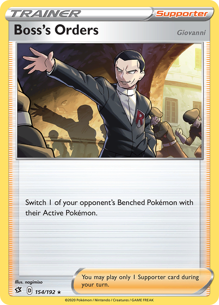 Boss's Orders (154/192) (Giovanni) [Sword & Shield: Rebel Clash] | Good Games Morley